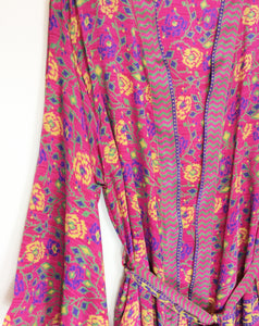 Vintage Sari Kimono Long