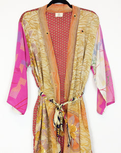 Vintage Sari Kimono Long