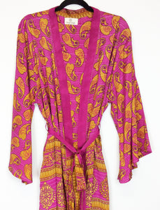 Vintage Sari Kimono Long