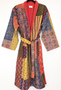 Ajrakh Kantha Robe