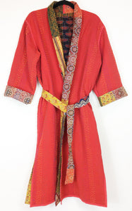 Ajrakh Kantha Robe