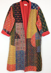 Ajrakh Kantha Robe