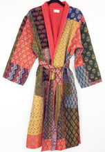 Load image into Gallery viewer, Ajrakh Kantha Robe
