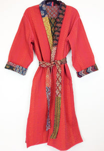 Ajrakh Kantha Robe