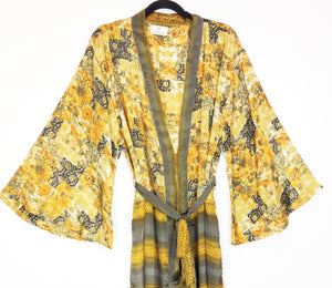 Vintage Sari Kimono Long