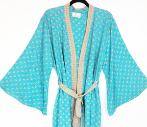 Vintage Sari Kimono Long