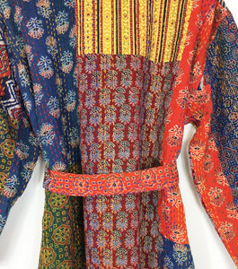 Ajrakh Kantha Robe