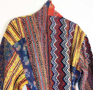 Ajrakh Kantha Robe