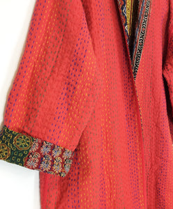 Ajrakh Kantha Robe