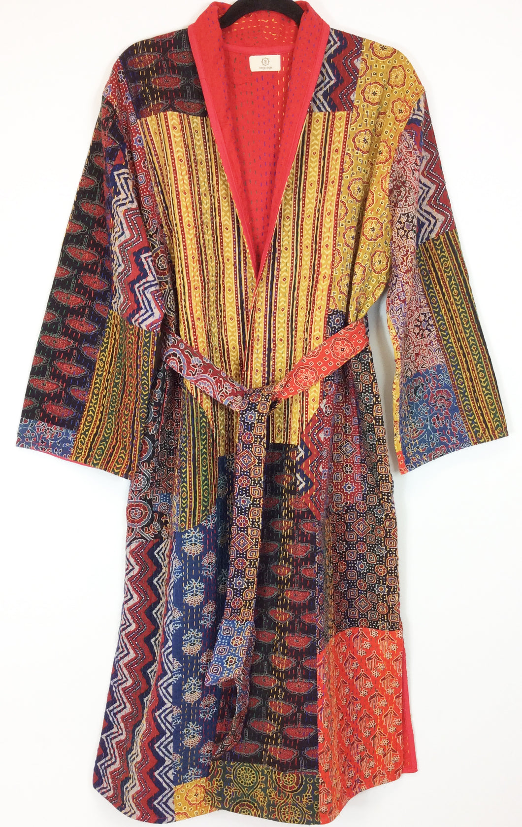 Ajrakh Kantha Robe