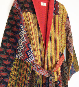 Ajrakh Kantha Robe