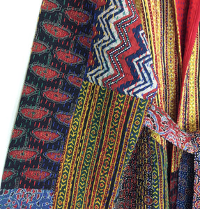 Ajrakh Kantha Robe