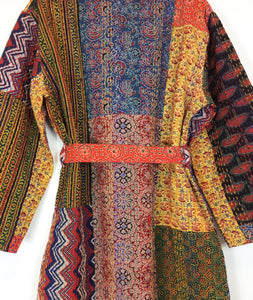 Ajrakh Kantha Robe