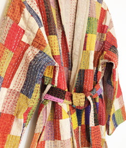 Stone Washed Kantha Jacket