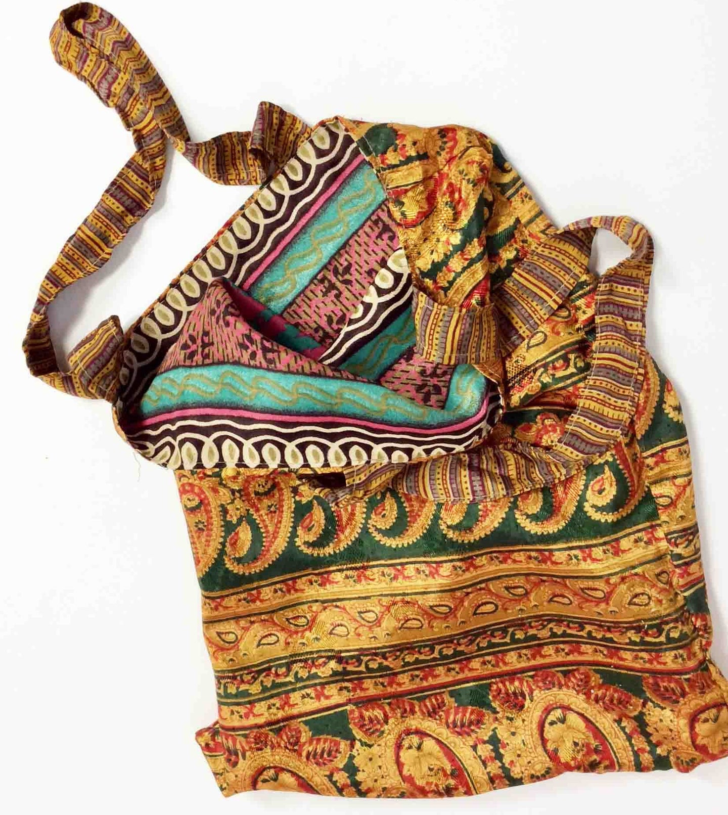 Vintage Silk Sari Tote