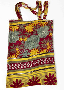 Vintage Silk Sari Tote