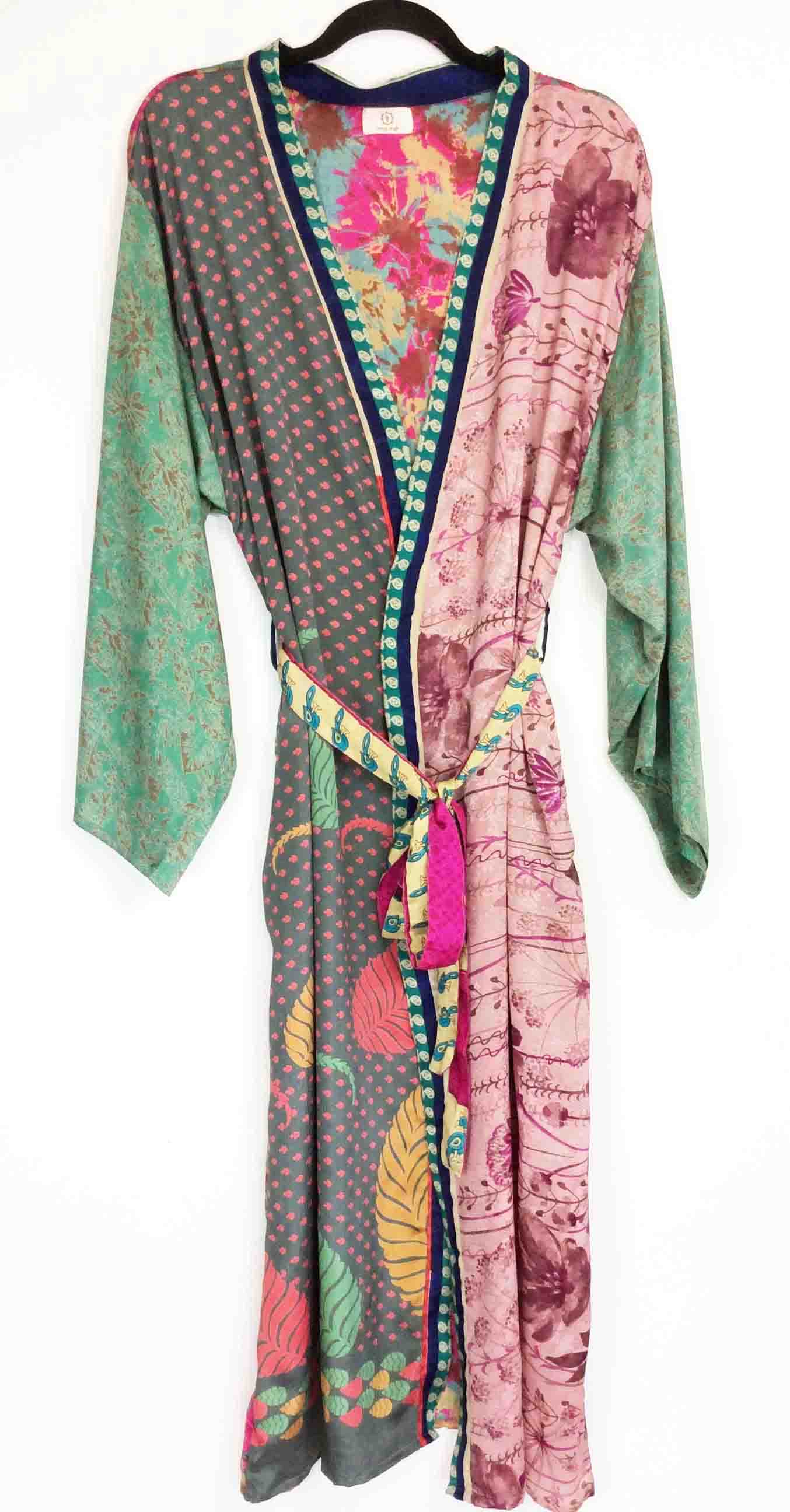 Vintage Sari Kimono Long