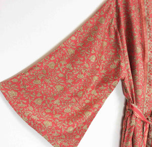 Vintage Sari Kimono Long