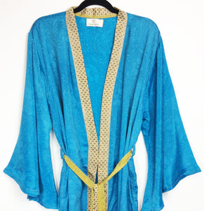 Vintage Sari Kimono Long