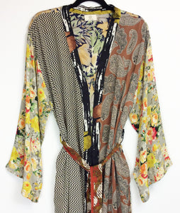 Vintage Sari Kimono Long