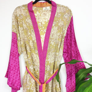 Vintage Sari Kimono Long