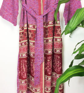 Vintage Sari Kimono Long