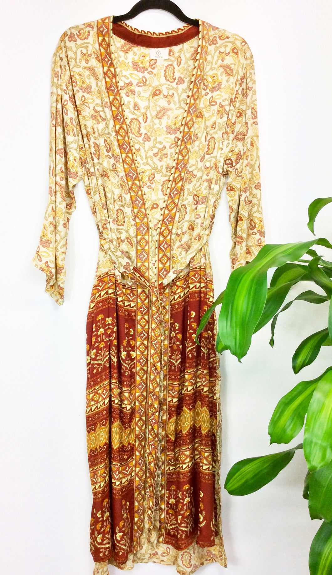 Vintage Sari Kimono Long