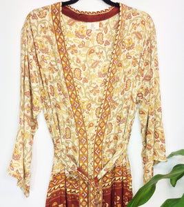 Vintage Sari Kimono Long