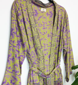 Vintage Sari Kimono Long