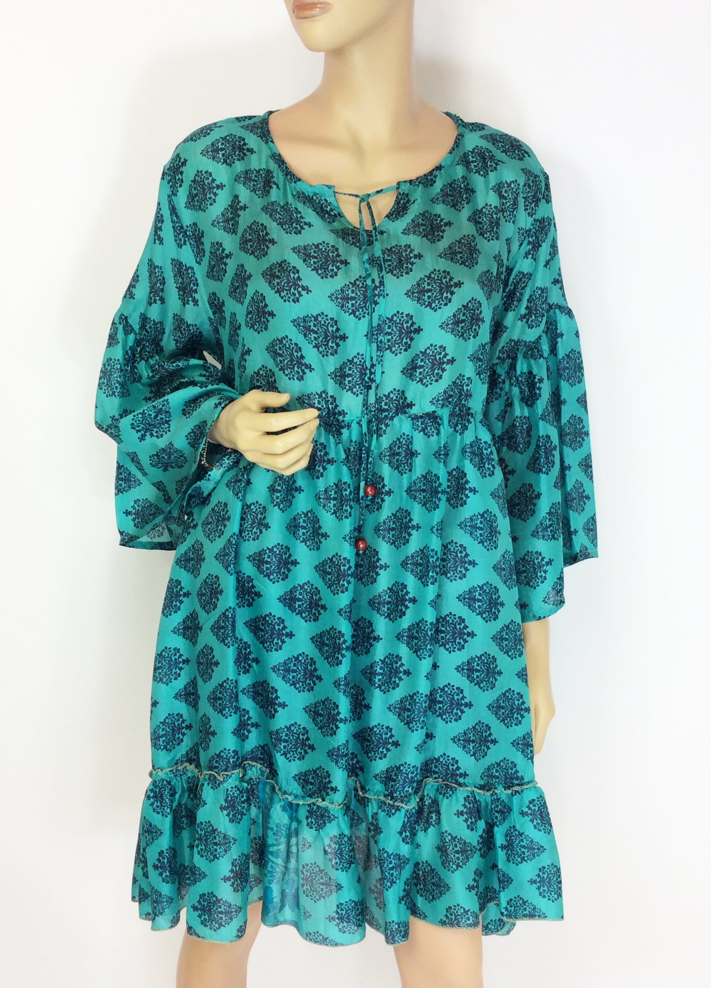 Katie Silk Sari Dress