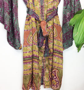 Vintage Sari Kimono Short