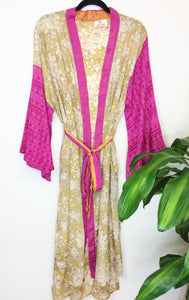 Vintage Sari Kimono Long