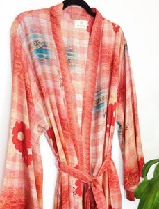 Vintage Sari Kimono Long