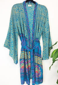 Vintage Sari Kimono Short