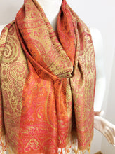 Load image into Gallery viewer, Silk Jamawar Scarf/Shawl
