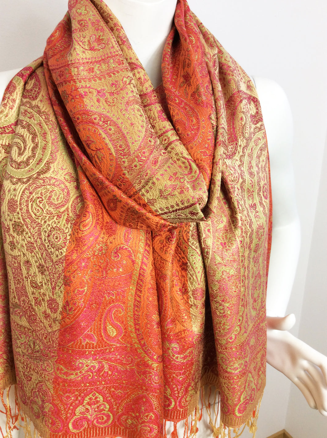 Silk Jamawar Scarf/Shawl