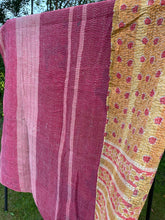 Load image into Gallery viewer, Vintage Sari Kantha Quilt
