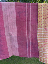 Load image into Gallery viewer, Vintage Sari Kantha Quilt
