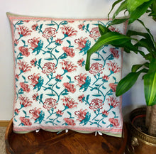 Load image into Gallery viewer, Hand Blockprint Cushion 70cmX70cm
