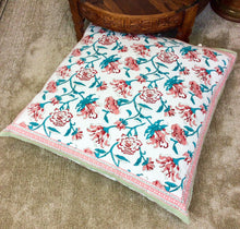 Load image into Gallery viewer, Hand Blockprint Cushion 70cmX70cm
