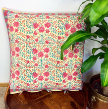 Load image into Gallery viewer, Hand Blockprint Cushion 70cmX70cm
