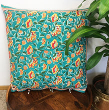 Load image into Gallery viewer, Hand Blockprint Cushion 70cmX70cm
