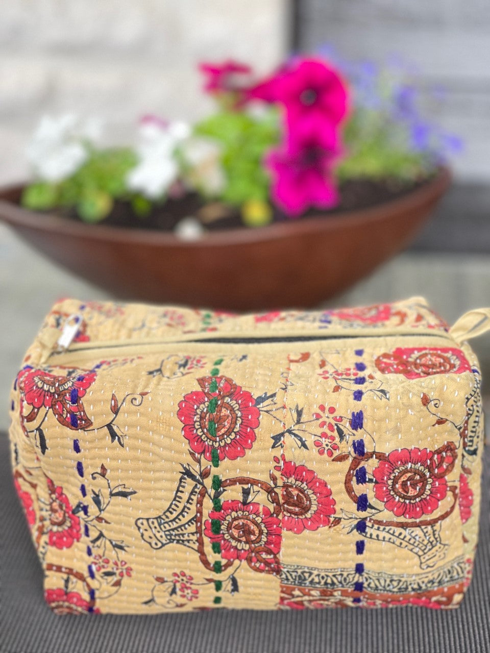 Kantha Toiletry Bag Small
