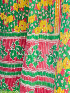 Vintage Sari Sequins Kantha