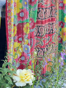 Vintage Sari Sequins Kantha