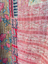 Load image into Gallery viewer, Vintage Sari Sequins Kantha
