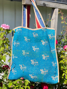 Sari Kantha Tote Bag