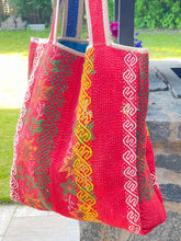 Load image into Gallery viewer, Sari Kantha Tote Bag
