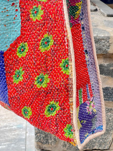 Sari Kantha Tote Bag