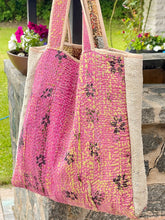 Load image into Gallery viewer, Sari Kantha Tote Bag
